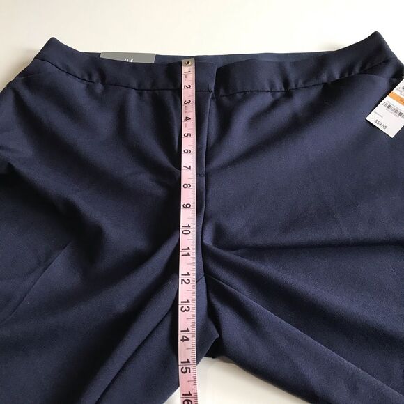 JM Collection Slim Leg Curvy Fit Trousers Pants Blue Sz 16W NWT - Picture 5 of 15